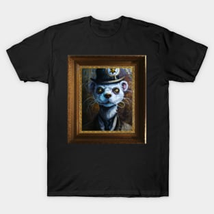 Steampunk Ferret Self Portrait T-Shirt